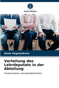 Paperback Verteilung des Lehrdeputats in der Abteilung [German] Book