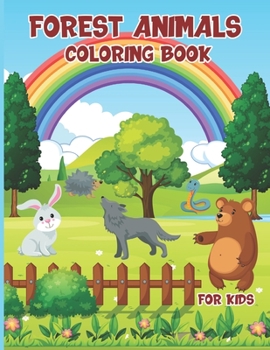 Paperback Forest Animals Coloring Book For Kids Book
