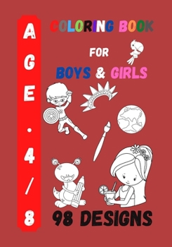 Paperback Coloring Book for Boys and Girls: Kids Coloring Activity Book