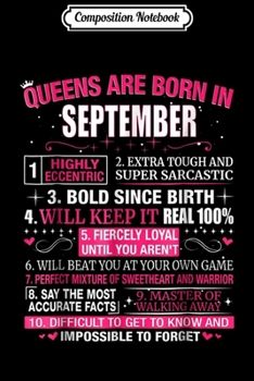 Composition Notebook: Queens are Born In September  Journal/Notebook Blank Lined Ruled 6x9 100 Pages