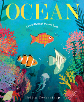 Hardcover Ocean: A Peek-Through Picture Book