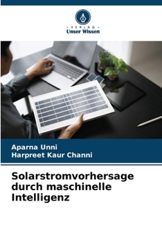 Paperback Solarstromvorhersage durch maschinelle Intelligenz [German] Book