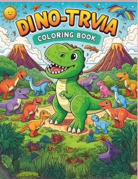 Paperback Dino - Trivia Coloring Book: A Colorful and Educational Adventure Book