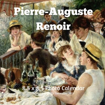 Paperback Pierre-Auguste Renoir 8.5 X 8.5 Calendar September 2020 -December 2021: Impressionist - Monthly Calendar with U.S./UK/ Canadian/Christian/Jewish/Musli Book