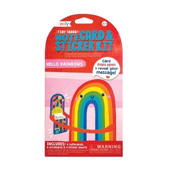 Misc. Tiny Tada! Note Cards & Sticker Set - Hello Rainbows (Set of 16) [Multiple Languages] Book