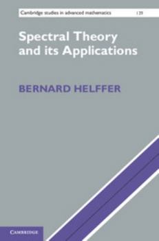 Hardcover Spectral Theory and its Applications Book