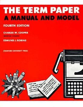 Paperback Term Paper a Manual and Model Book