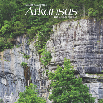 Calendar Arkansas Wild & Scenic 2025 12 X 24 Inch Monthly Square Wall Calendar Plastic-Free Book