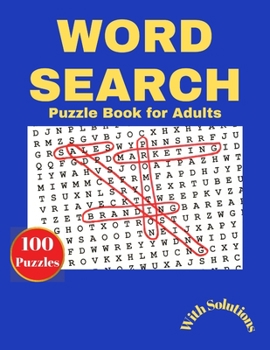 Paperback Word Search Puzzle Book For Adults Book