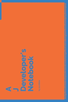 Paperback A J Developer's Notebook: 150 Dotted Grid Pages customized for J Programmers and Developers with individually Numbered Pages. Notebook with Vibr Book