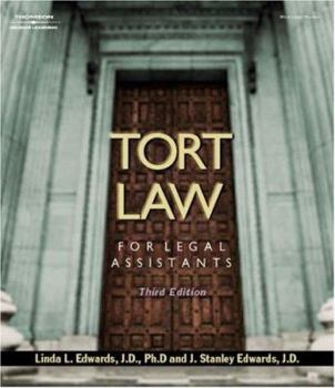 Hardcover Tort Law for Legal Assistants Book