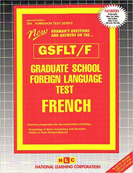Spiral-bound Graduate School Foreign Language Test (Gsflt) / French: Passbooks Study Guide Book