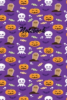 Notebook: These Halloween beautiful 6 x 9 Composition Notebook 190-page Journal books are lined to standard wide-ruled margins with a table of ... of each topic.Candy Pumpkin Halloween Book 10