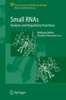 Hardcover Small Rnas:: Analysis and Regulatory Functions Book