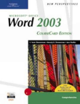 Spiral-bound New Perspectives on Microsoft Office Word 2003, Comprehensive, Coursecard Edition Book