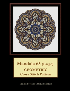 Paperback Mandala 65 (Large): Geometric Cross Stitch Pattern Book