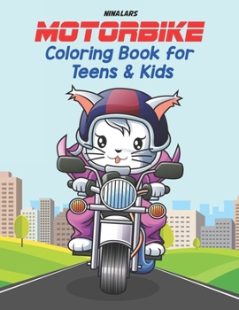 Paperback Motorbike Coloring Book for Teens and Kids Book