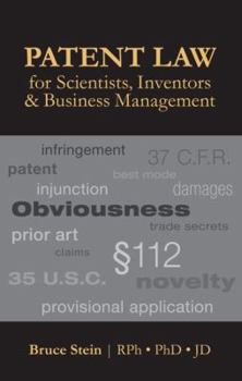 Paperback Patent Law for Scientists, Inventors & Business Management Book