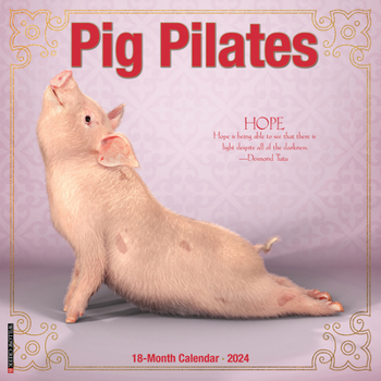 Calendar Pig Pilates 2024 12 X 12 Wall Calendar Book