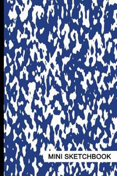 Paperback Mini Sketchbook: For Ideas, Drawing & Doodles & More, Mini-Sketch Pad (6 x 9 inches), Marble (Blue) - [Professional Binding] Book
