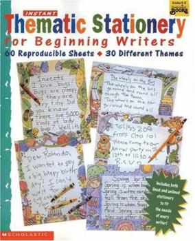 Paperback Instant Thematic Stationery for Beginning Writers (Grades K-3) Book