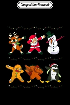 Composition Notebook: Funny Christmas Gift Seasonal Holiday Dance Dabbing Santa  Journal/Notebook Blank Lined Ruled 6x9 100 Pages
