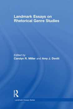 Hardcover Landmark Essays on Rhetorical Genre Studies Book