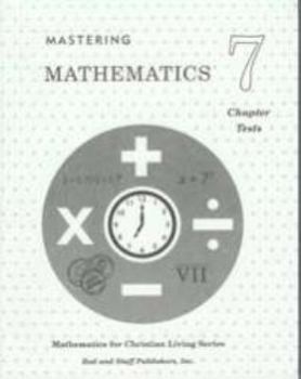 Paperback Mastering Mathematics Grade 7 Math Chapter Tests Book