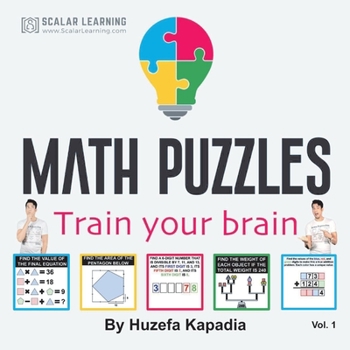 Paperback Math Puzzles: Train Your Brain Book