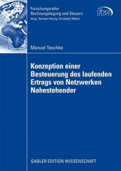 Paperback Konzeption Einer Besteuerung Des Laufenden Ertrags Von Netzwerken Nahestehender [German] Book