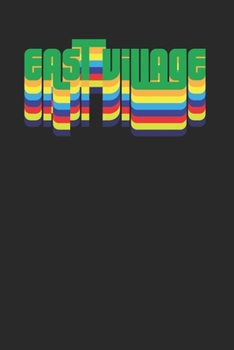 East Village NYC Retro Vibe Funky Journal 120 Pages Lined