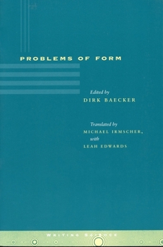 Paperback Problems of Form Book