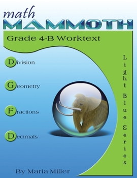 Paperback Math Mammoth Grade 4-B Worktext Book