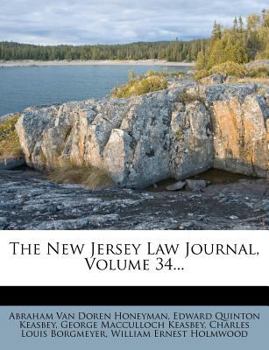 Paperback The New Jersey Law Journal, Volume 34... Book