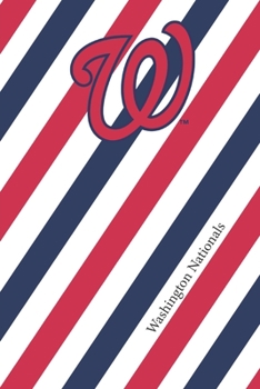 Paperback Washington Nationals: Nationals Striped Journal & Notebook - MLB Fan Essential - 2019World Series Champions Book