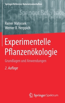 Hardcover Experimentelle Pflanzenökologie: Grundlagen Und Anwendungen [German] Book