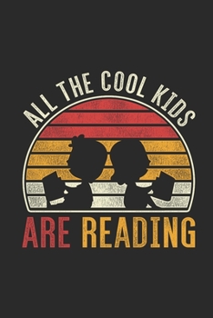 Paperback All The Cool Kids Are Reading: Graph Paper Notebook (6" x 9" - 120 pages) Reader Themed Notebook for Daily Journal, Diary, and Gift Book