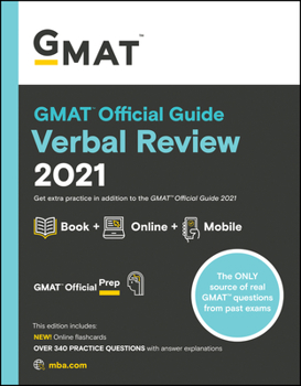 Paperback GMAT Official Guide Verbal Review 2021 Book