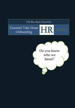 Paperback HR Blue Book Hand-Out: Essential Take-Home Onboarding The Humanities of Human Resources Book