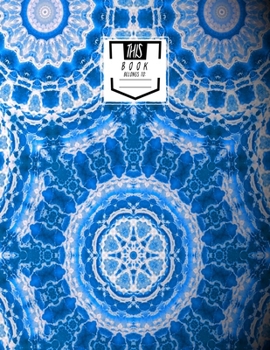 Guitar Tab Notebook: Tie Dyed Blues - Blank Guitar Tablature, Large Notebook