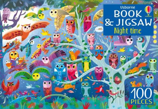 Night Time Book and Jigsaw (Usborne Book and Jigsaw) - Book  of the Usborne Book and Jigsaw