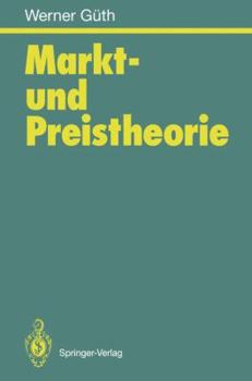 Paperback Markt- Und Preistheorie [German] Book