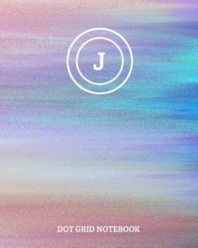 Paperback Dot Grid Notebook: Initial, letter J; 100 sheets/200 pages; 8" x 10" Book
