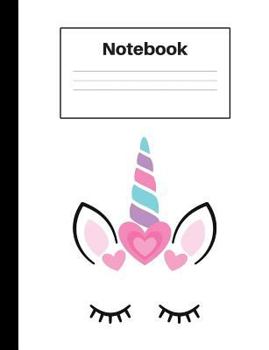 Paperback Notebook: Unicorn Heart, Graph Paper 4x4, Notebook Home Office School Student Teacher Homeschool, 7.4 x 9.7 in, 200 pages for ki Book