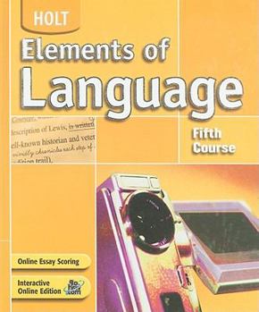 Hardcover Holt Elements of Language, Fifth Course Book