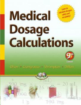 Paperback Medical Dosage Calculations Book