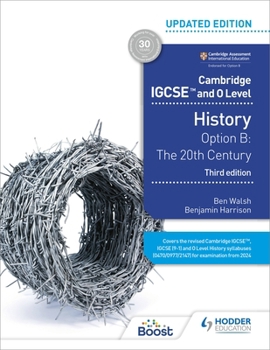 Paperback Cambridge Igcse and O Level History 3rd Edition: Option B: The 20th Century: Hodder Education Group Book