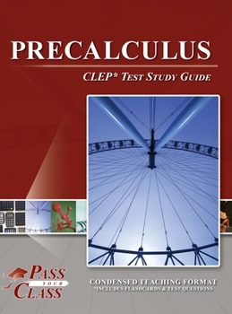 Hardcover Precalculus CLEP Test Study Guide Book
