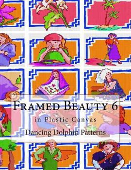 Paperback Framed Beauty 6: in Plastic Canvas Book