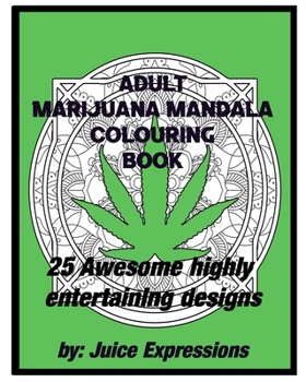 Paperback Adult Marijuana Mandala Colouring Book